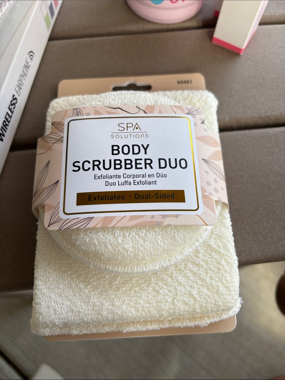 Body Scrubber Duo - Cream Exfoliating Luffa